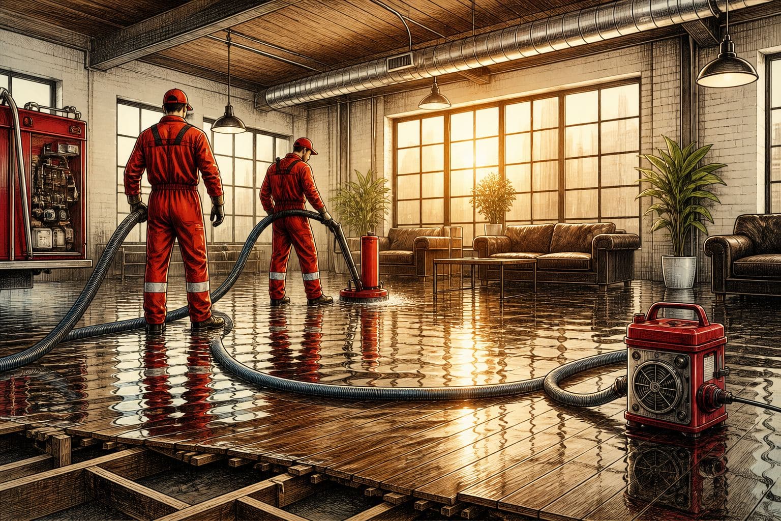Pumping a basement during an atmospheric river event